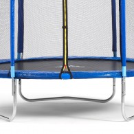 Батут DFC Trampoline Fitness с сеткой 12ft, синий